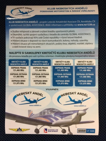 Samolepky frekvencí nejen do kabiny